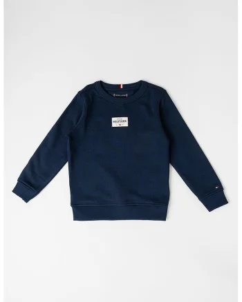 Bluza de trening din amestec de bumbac, Bleumarin
