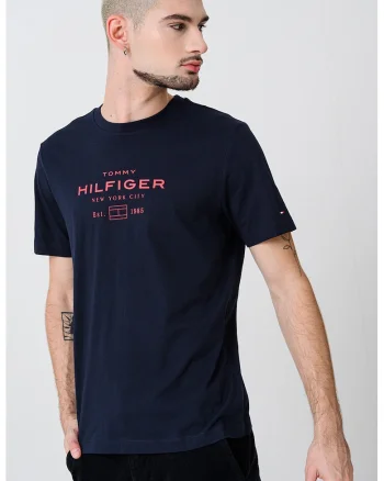 Tricou regular-fit cu imprimeu logo, Coral/Albastru ultramarin