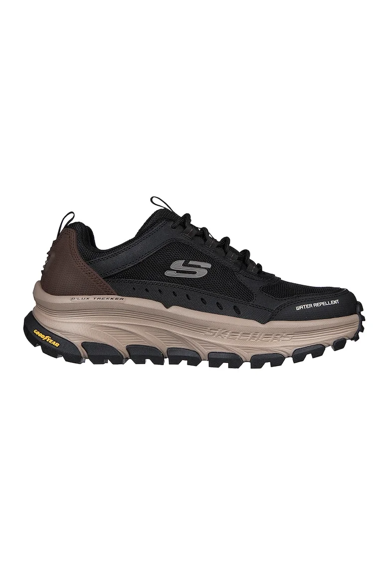 Pantofi sport cu garnituri din piele D'Lux Trekker, Negru