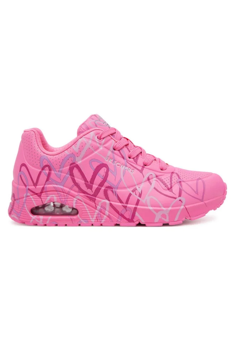 Pantofi sport roz pentru femei  Uno - Spread The Love, Roz