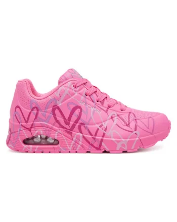 Pantofi sport roz pentru femei  Uno - Spread The Love, Roz