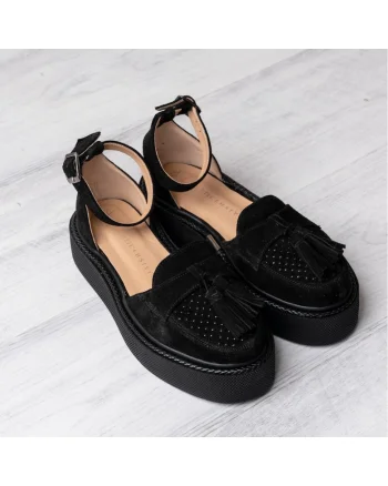 Pantofi din piele Augustino, Negru
