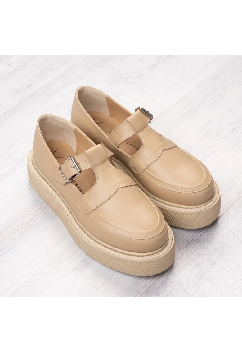 Pantofi din piele Celine, Bej
