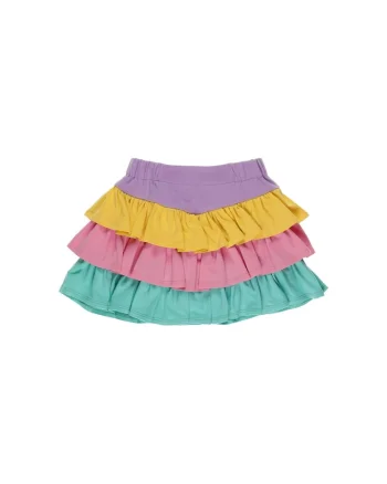 Fusta cu volane  - Surf Up, Multicolora, pentru fetite, Roz