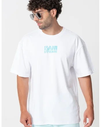 Tricou cu imprimeu logo, Alb