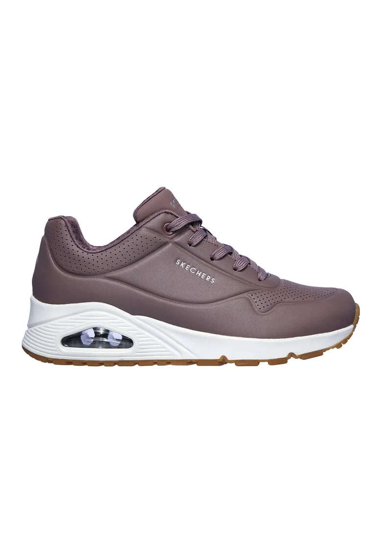 Pantofi sport de piele ecologica Uno Stand On Air, Mov prafuit
