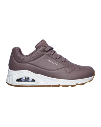 Pantofi sport de piele ecologica Uno Stand On Air, Mov prafuit