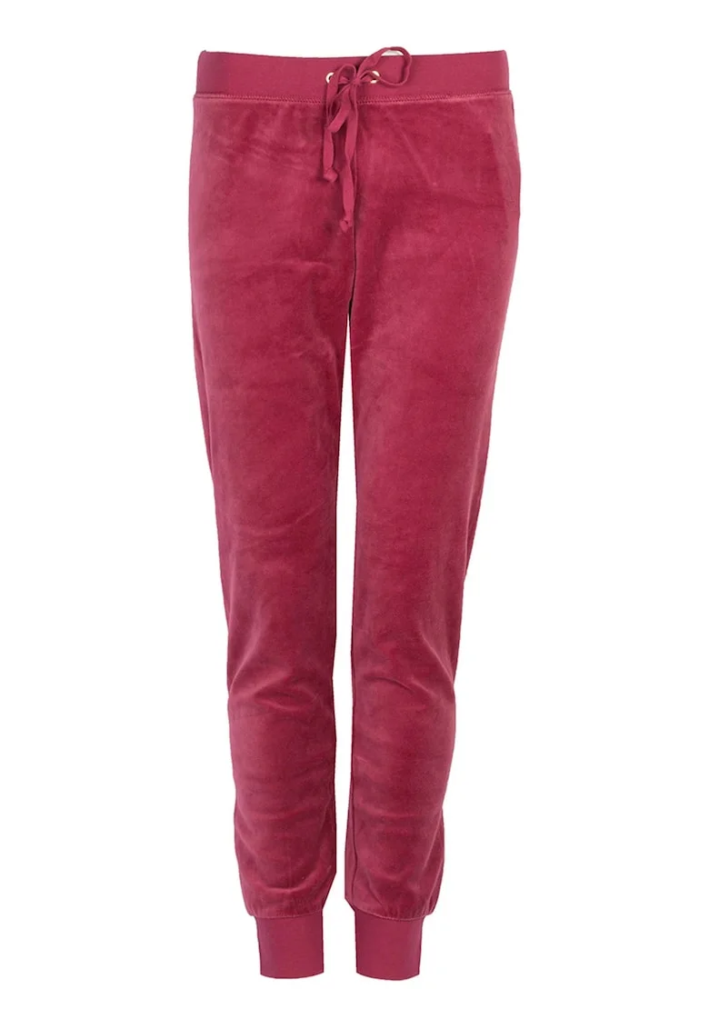 Pantaloni catifelati cu snur in talie,
