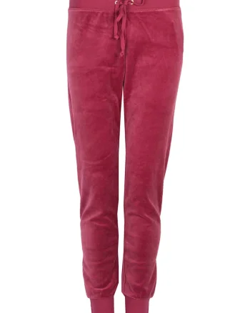 Pantaloni catifelati cu snur in talie,