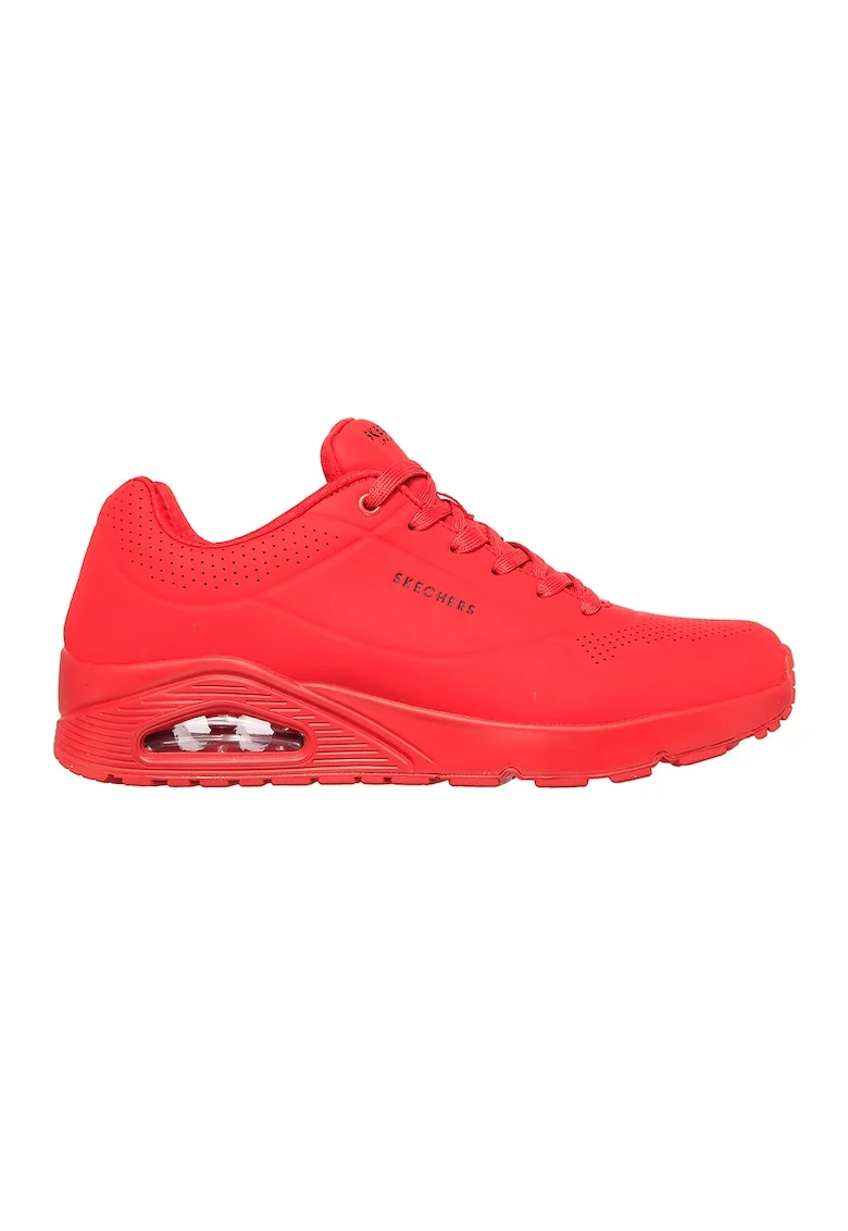 Pantofi sport de piele ecologica Uno Stand On Air, Rosu vermillion