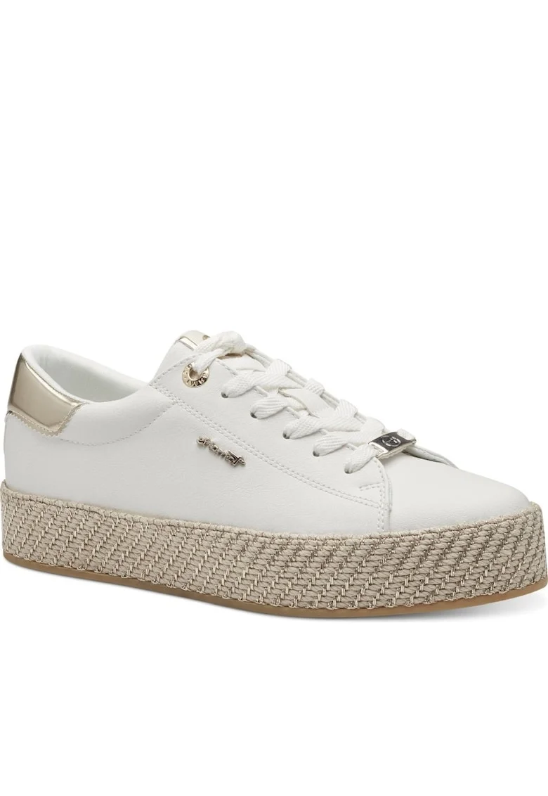 Pantofi sport dama,  Sintetic/Textil, Alb, Alb