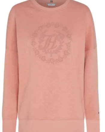 Bluza oversize pentru femei,  Bumbac, Roz pudrat, Roz