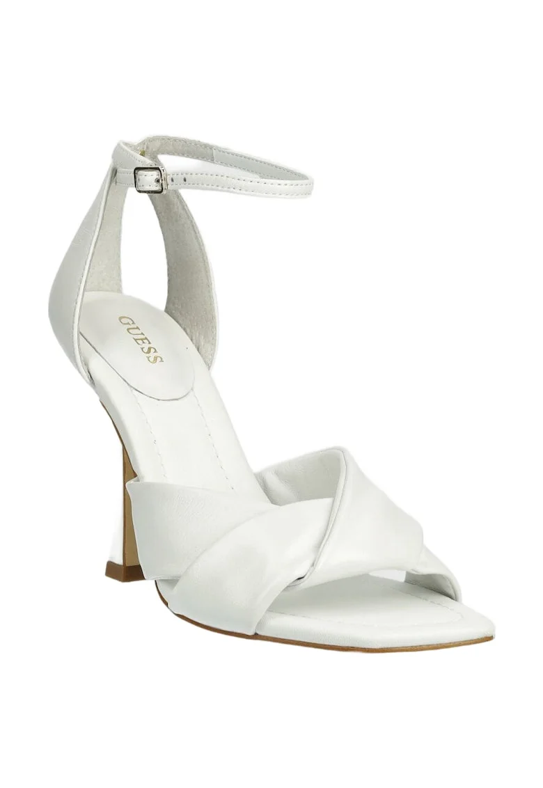Pantofi eleganti cu toc  Piele naturala, Alb, Alb