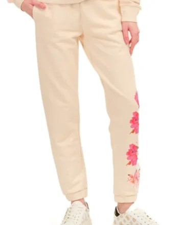 Pantaloni  pentru femei, material bumbac, culoare bej, Bej