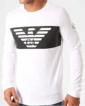 Bluza cu logo contrastant,