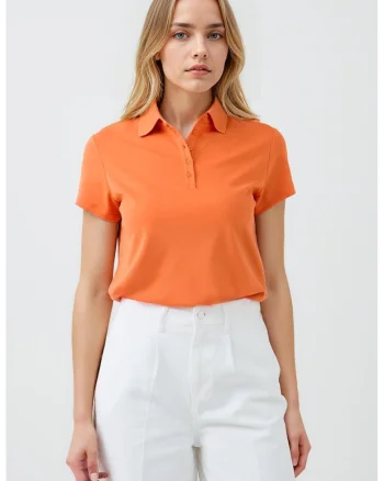 Tricou polo uni, Portocaliu mandarina