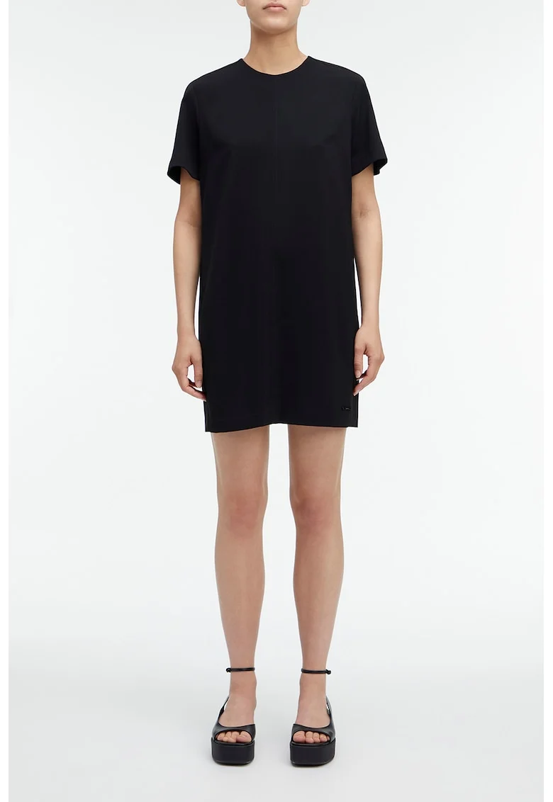 Rochie cu croiala dreapta, Negru