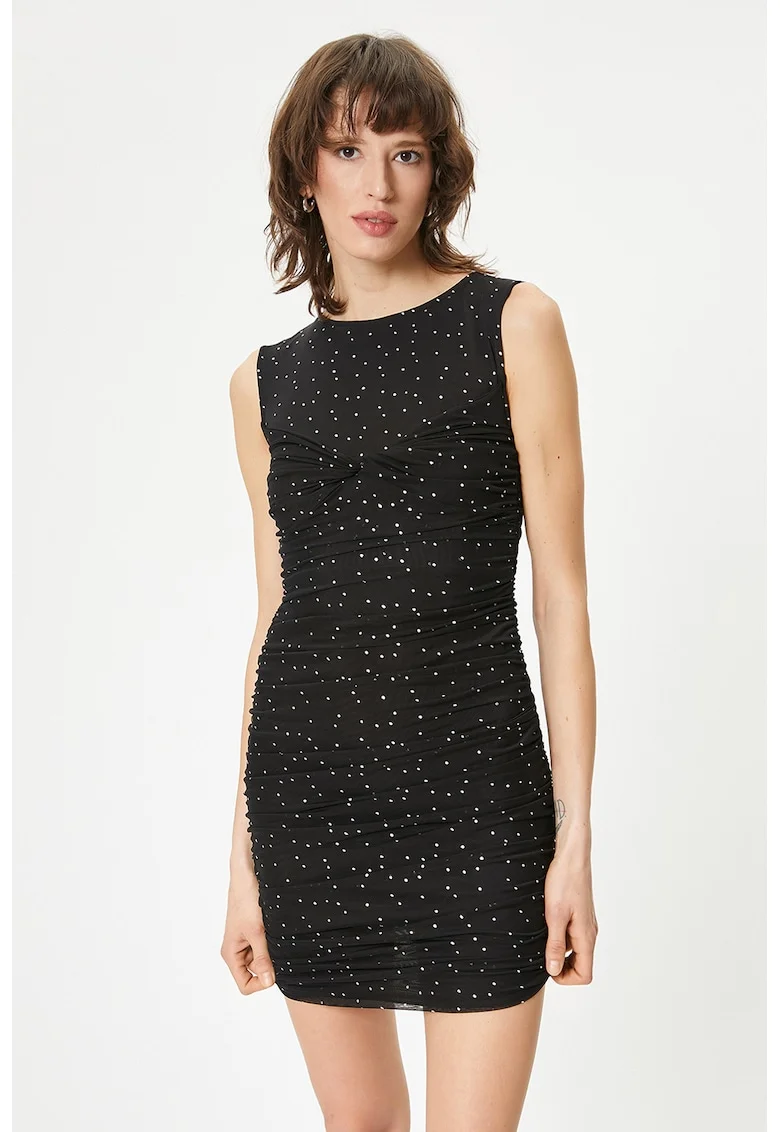 Rochie mini fara maneci, Negru