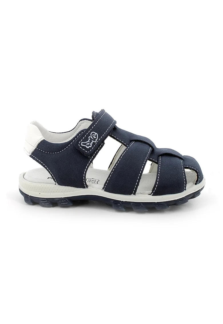 Sandale cu velcro si segmente sintetice, Bleumarin