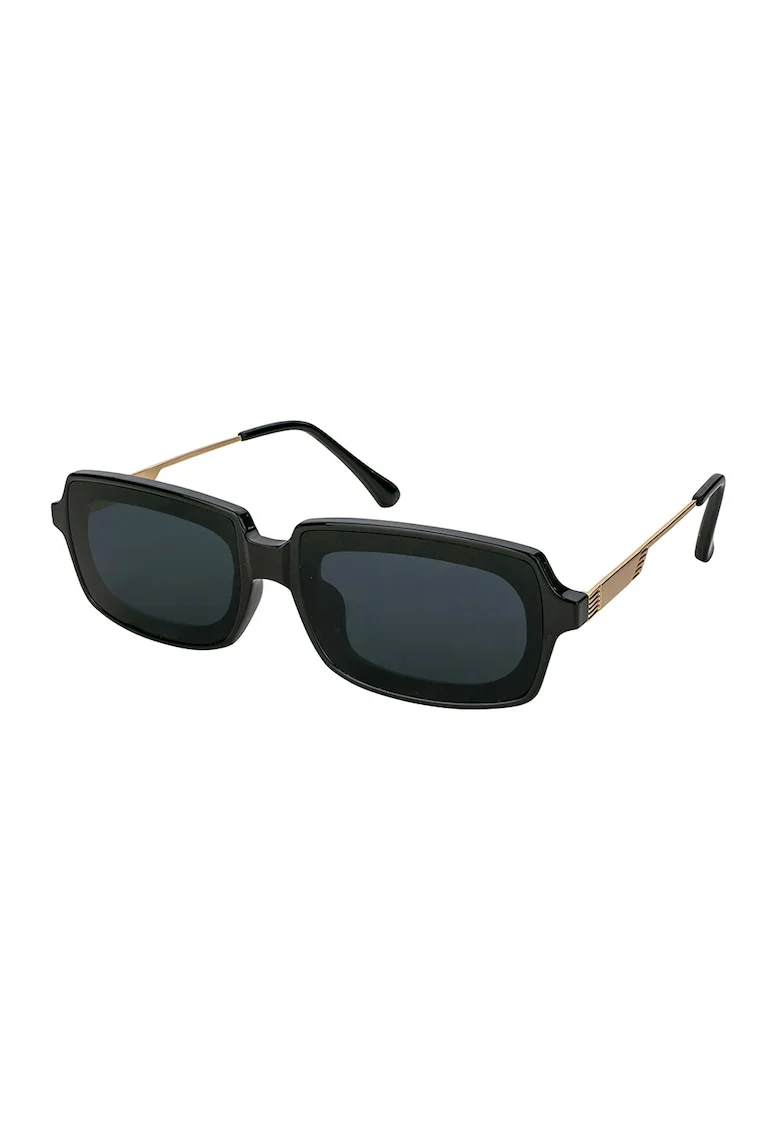 Ochelari de soare dreptunghiulari Maria, Negru/Bronz