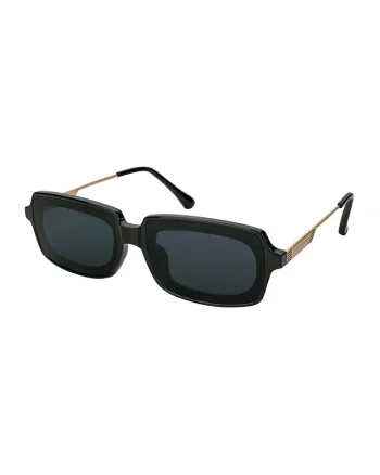 Ochelari de soare dreptunghiulari Maria, Negru/Bronz