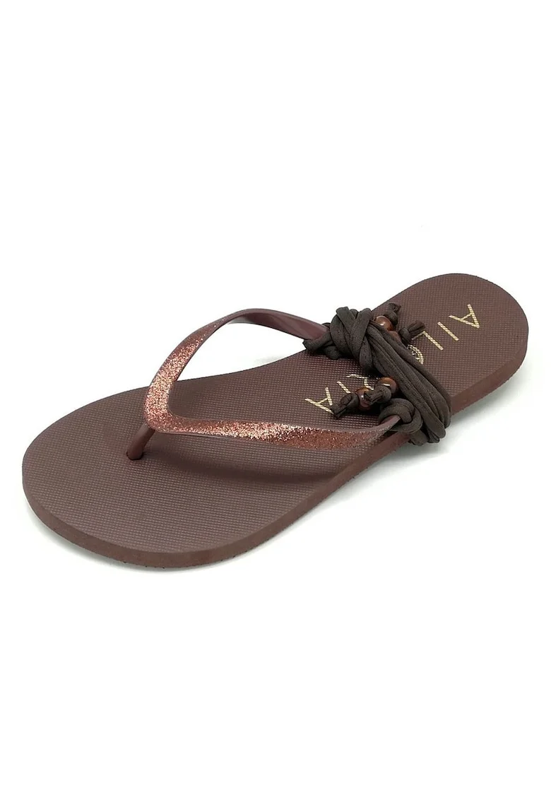Papuci flip-flop cu barete detasabile Pampelonne, Maro