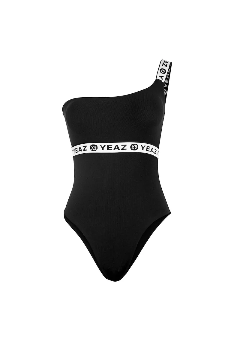 Costum de baie intreg cu benzi logo COCCARO 28993, Negru