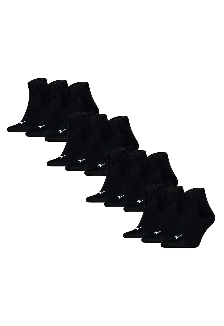 Set de sosete scurte unisex - 12 perechi, Negru