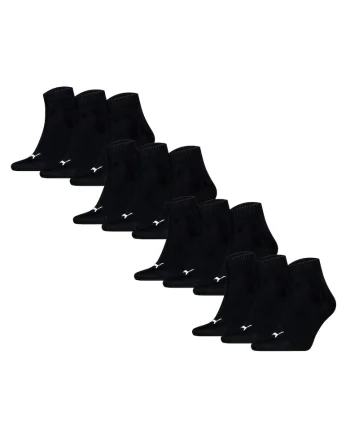 Set de sosete scurte unisex - 12 perechi, Negru