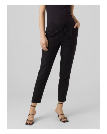 Pantaloni lungi dama,  7060, Textil, Negru