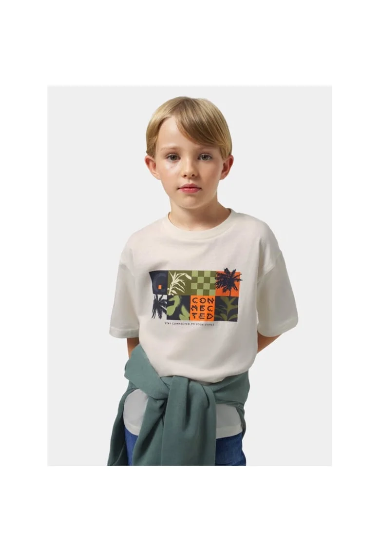 Tricou copii,  854010, Alb, Bumbac