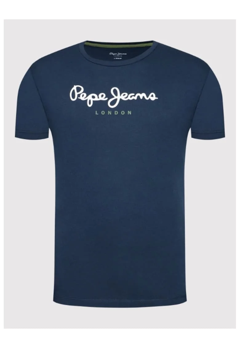 Tricou barbati,  209509359, Bumbac, Bleumarin