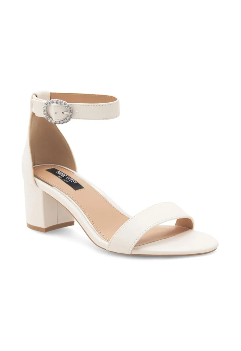 Sandale dama,  562016, Piele ecologica, Alb