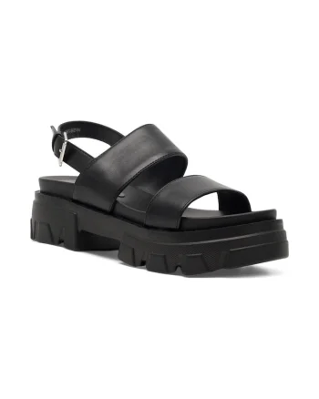 Sandale dama,  518846, Piele ecologica, Negru