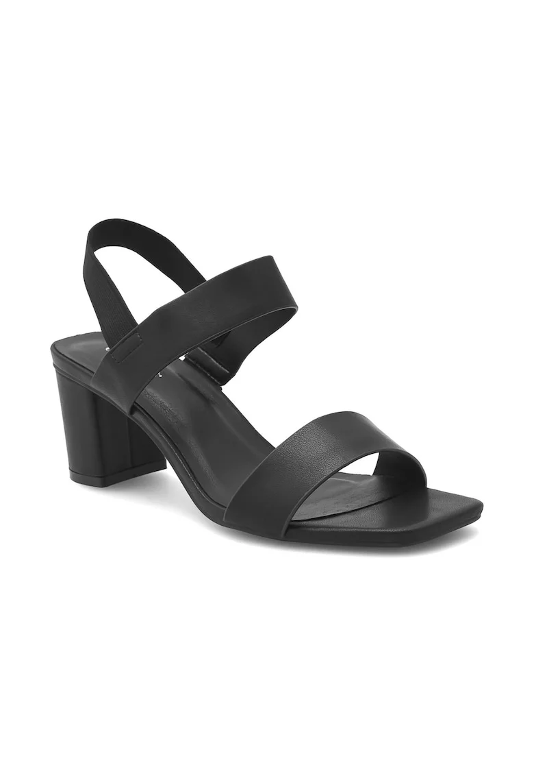 Sandale dama,  445609, Cauciuc, Negru