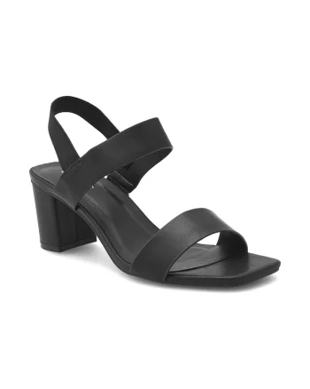 Sandale dama,  445609, Cauciuc, Negru