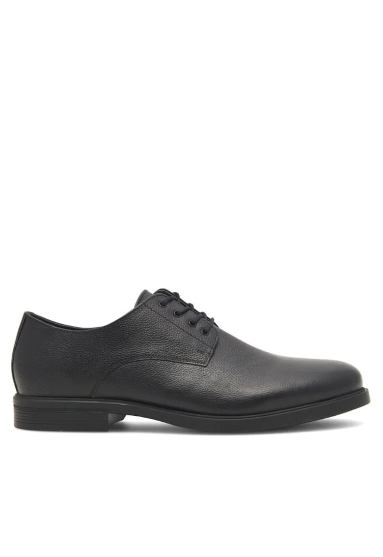 Pantofi barbati,  590558844492343, Piele naturala, Negru