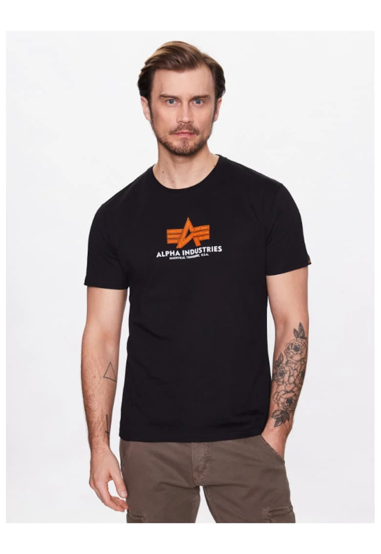 Tricou barbati,  302285419, Bumbac, Negru