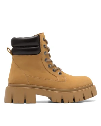 Botine dama,  590558806845740, Piele ecologica, Maro