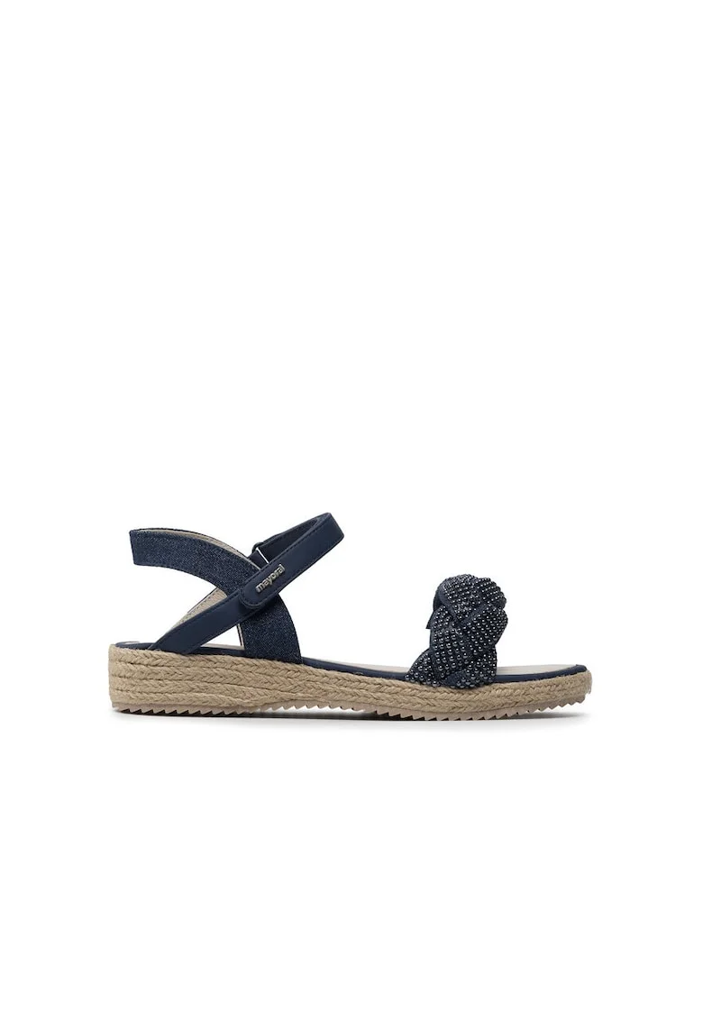 Espadrile copii,  34504, Piele ecologica, Bleumarin