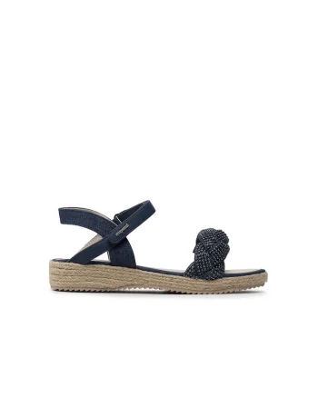 Espadrile copii,  34504, Piele ecologica, Bleumarin