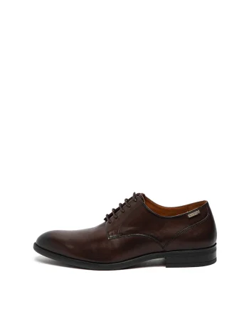 Pantofi Oxford de piele Olmo, Coniac, Maro cognac