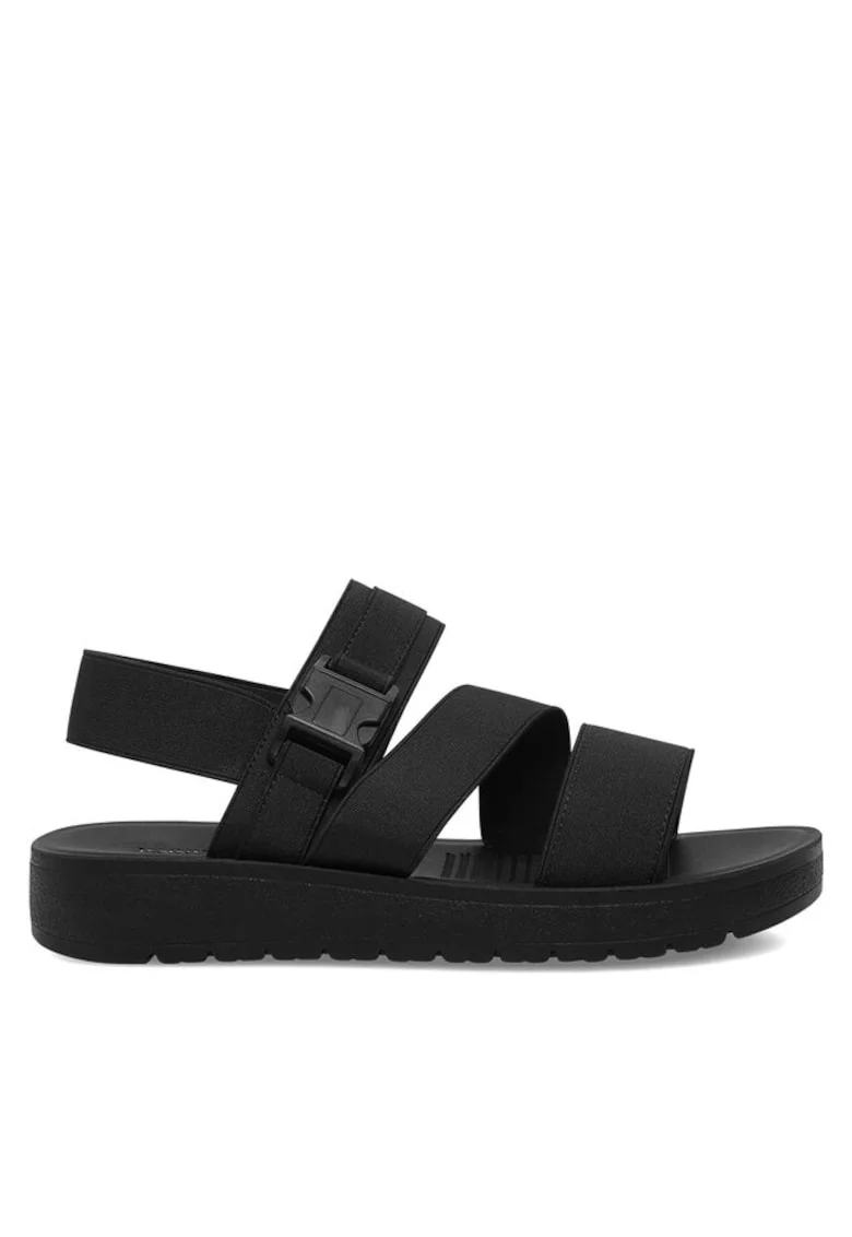 Sandale dama,  590558858429242, Textil, Negru