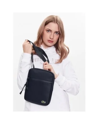 Geanta unisex,  albastra, material poliuretan, 24x17.5x8 cm
