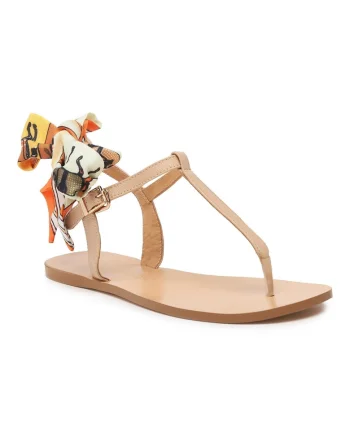 Sandale dama,  302095339, Piele naturala, Bej, Bej
