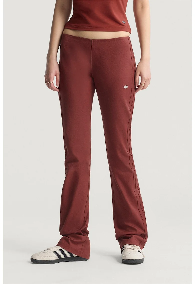 Pantaloni cu slituri cu fermoar Premium Essentials, Visiniu