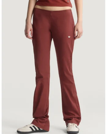 Pantaloni cu slituri cu fermoar Premium Essentials, Visiniu