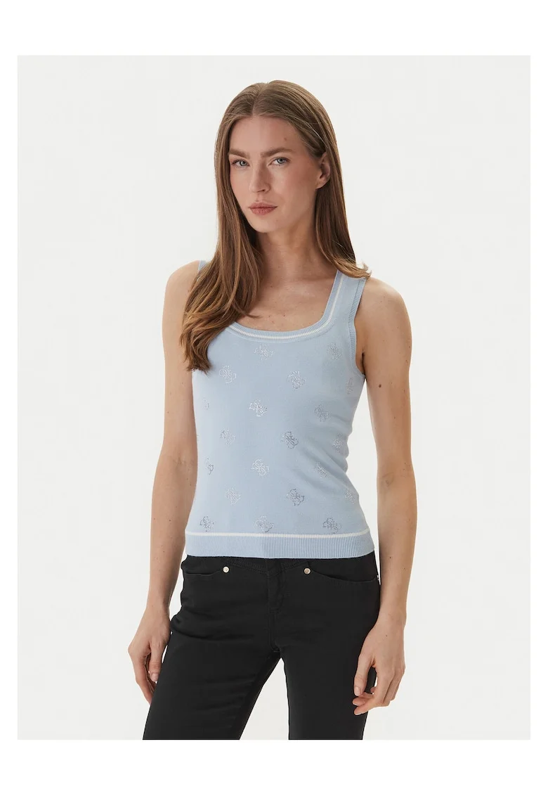 Pulover dama,  albastru, 72% viscoza, 28% poliester