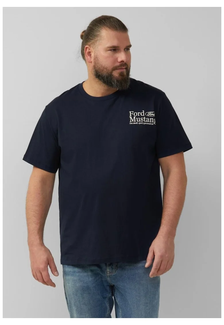 Big Sizes Tricou barbati big sizes cu imprimeu Ford®, decolteu la baza gatului