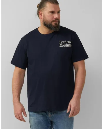 Big Sizes Tricou barbati big sizes cu imprimeu Ford®, decolteu la baza gatului